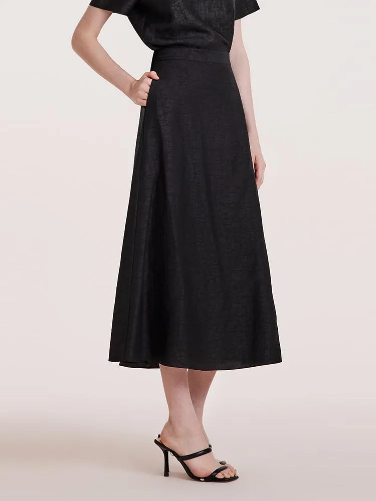 Xiang Yun Silk A-line Waisted Women Skirt sold by Goelia product image thumbnail 3