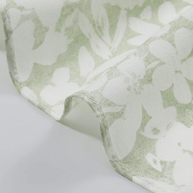 16 Momme Floral Printed Sleeveless Silk Maxi Dress sold by Goelia product image thumbnail 5