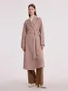 Pure Cashmere Tie-up Women Coat sold by Goelia