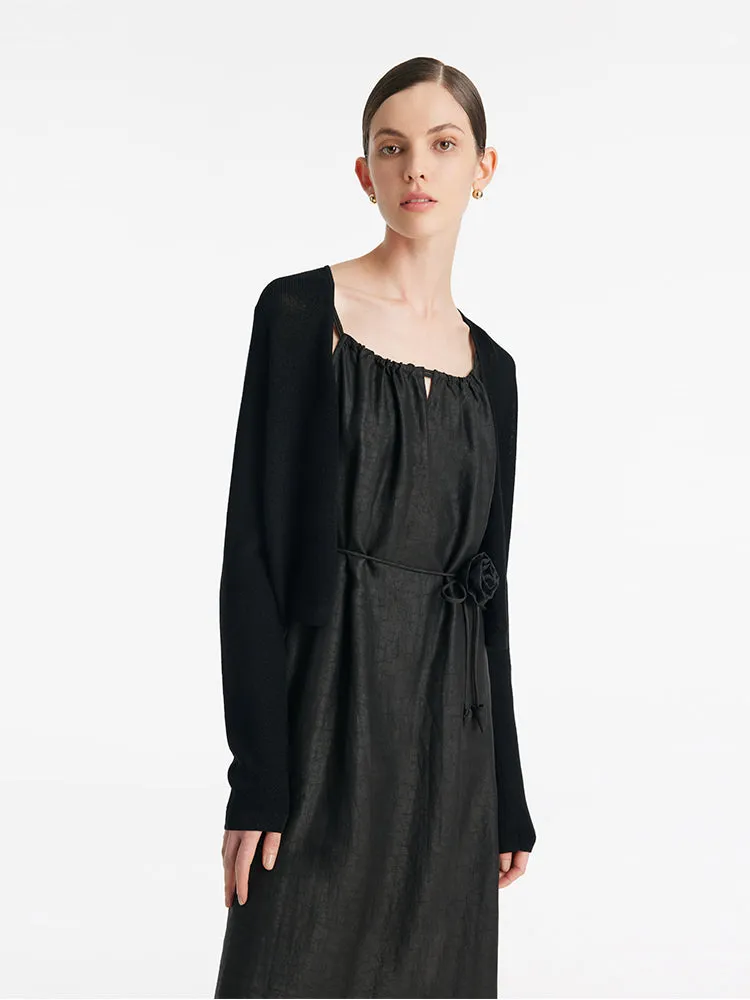 Jade Button Knitted Women Crop Cardigan sold by Goelia product image thumbnail 5