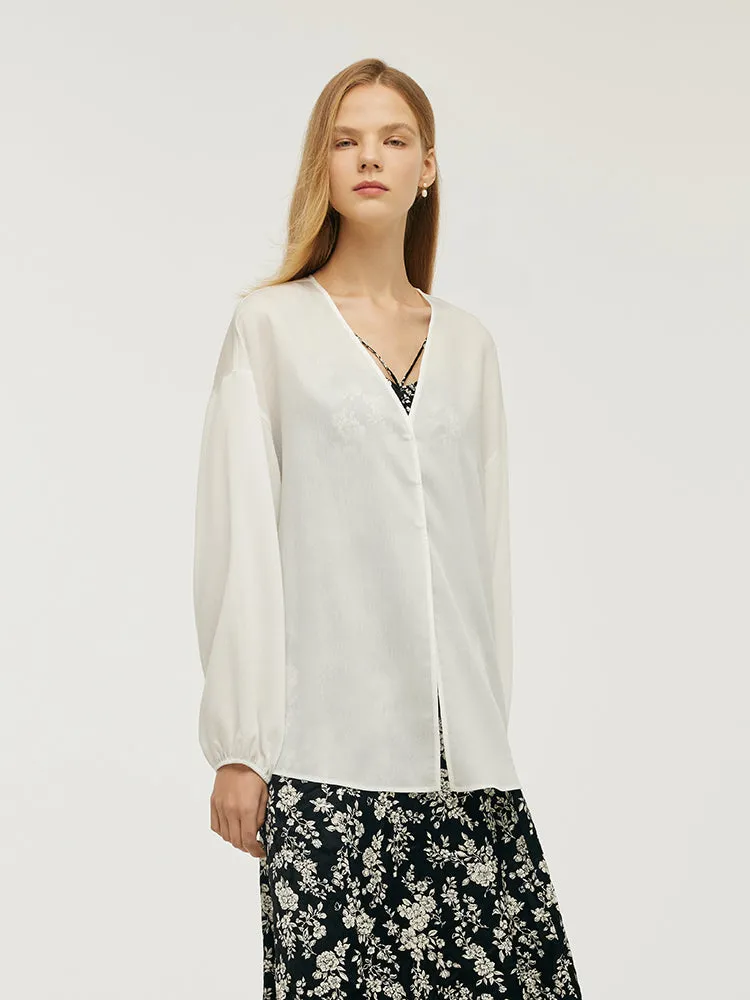 Acetate Long Sleeve Women Shirt sold by Goelia product image thumbnail 3