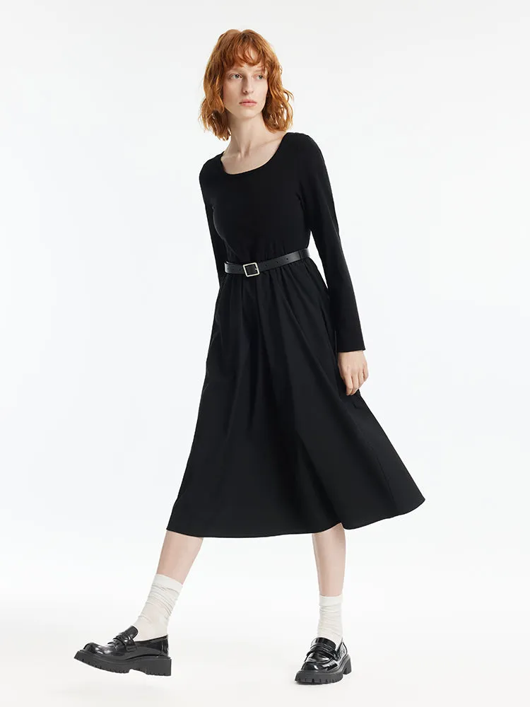 Black And White Check Crop Jacket And Dress Two-Piece Set With Belt sold by Goelia product image thumbnail 4