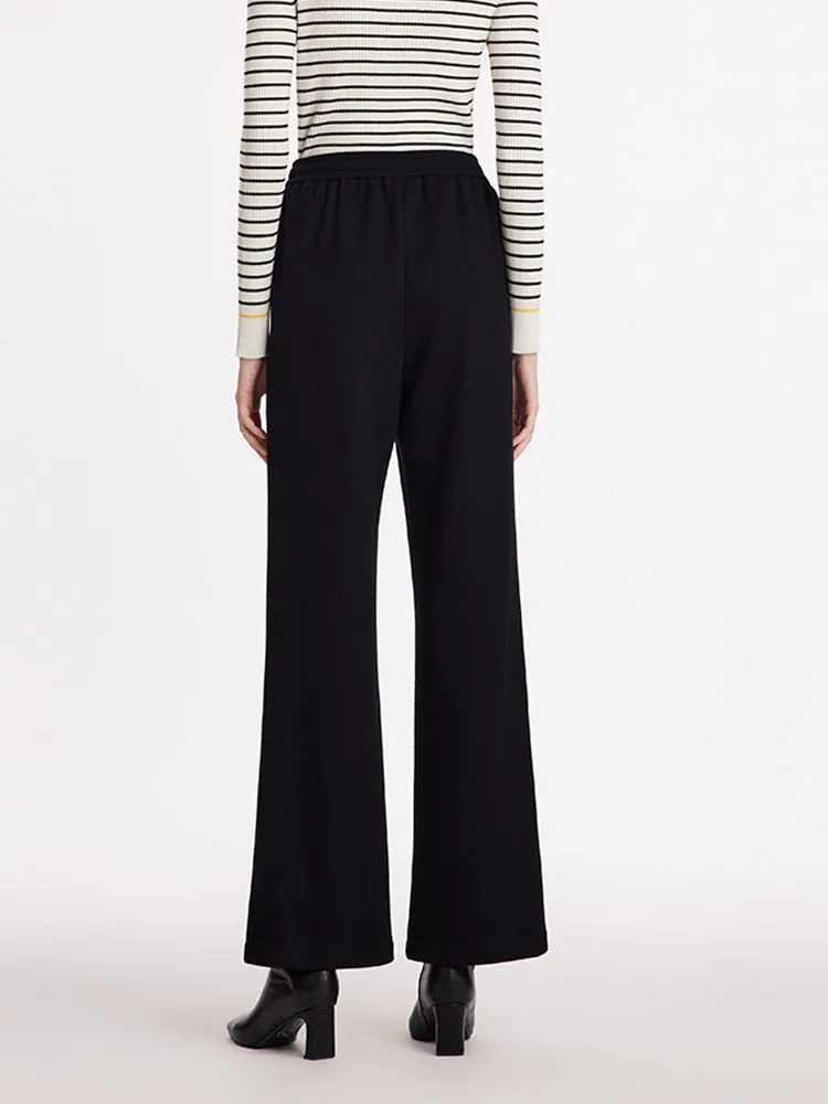 Knitted Straight Women Pants With Elastic Waistband sold by Goelia product image thumbnail 5