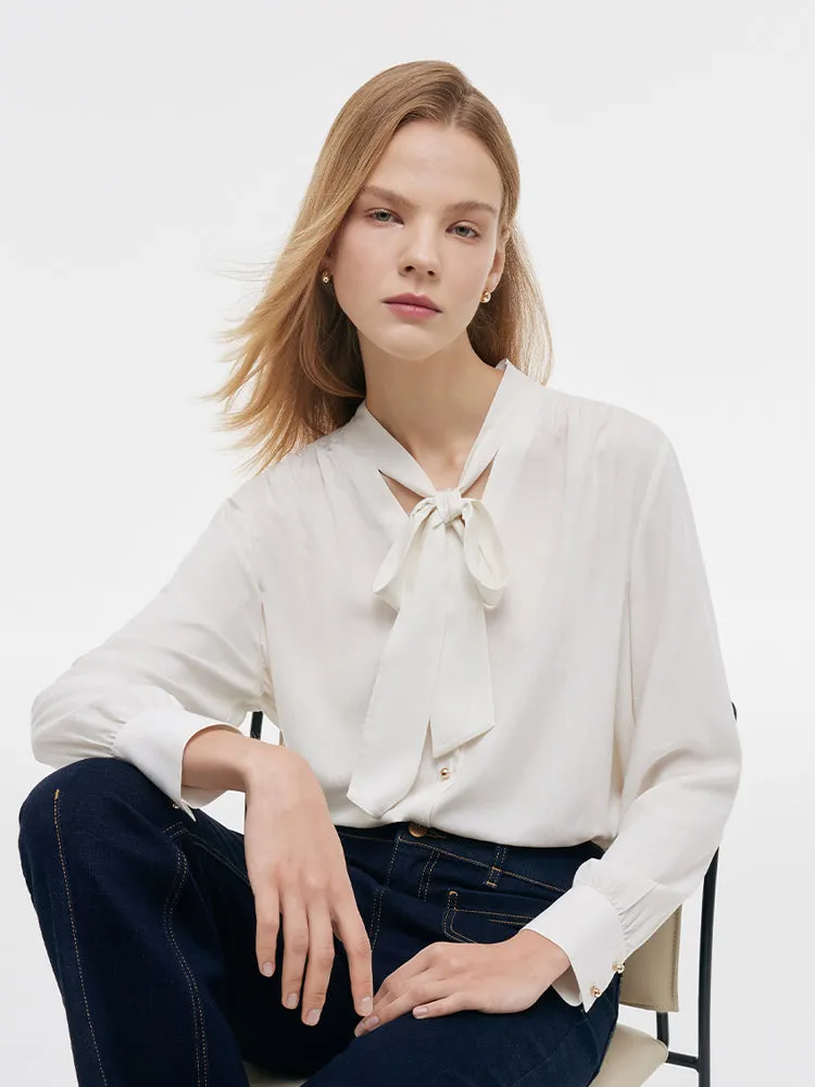 White Ribbon Women Shirt sold by Goelia product image thumbnail 4