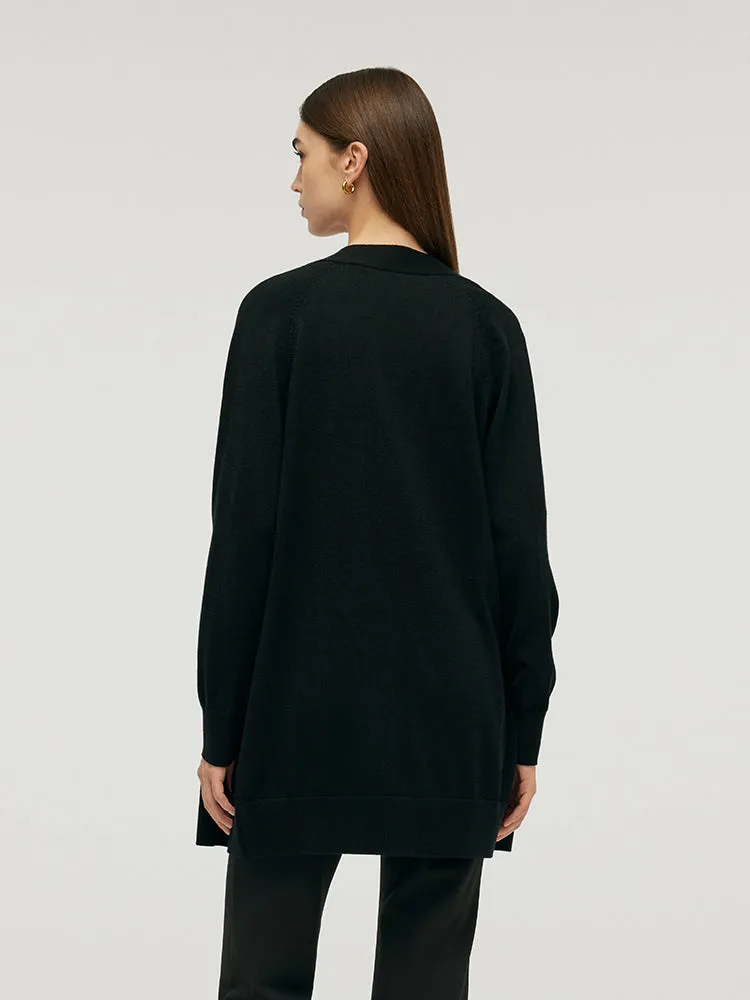 Pure Wool Oversize Women Cardigan sold by Goelia product image thumbnail 3