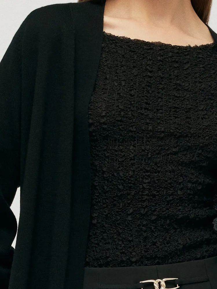 Pure Wool Oversize Women Cardigan sold by Goelia product image thumbnail 5