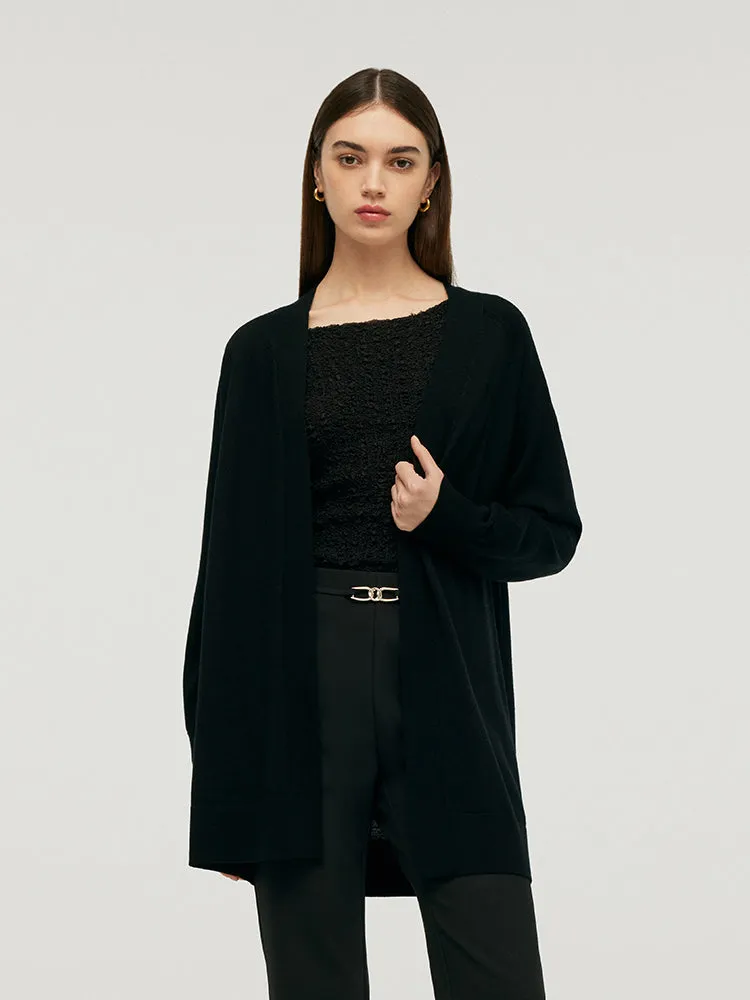 Pure Wool Oversize Women Cardigan sold by Goelia