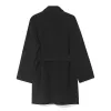 Mid-Length Woolen And Silk-Blend Women Coat sold by Goelia
