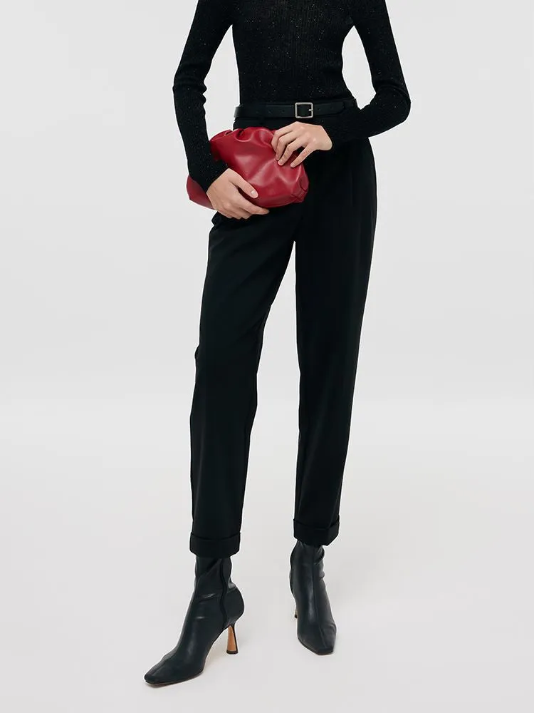 Machine Washable Wool Women Tapered Pants sold by Goelia product image thumbnail 5