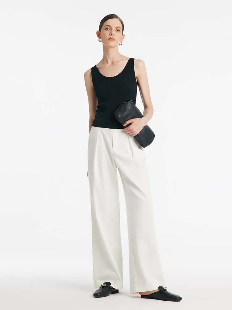 Acetate Round Neck Women Knitted Vest sold by Goelia product image thumbnail 3