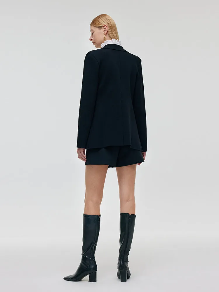 Stretch Lapel Women Knit Blazer sold by Goelia product image thumbnail 3