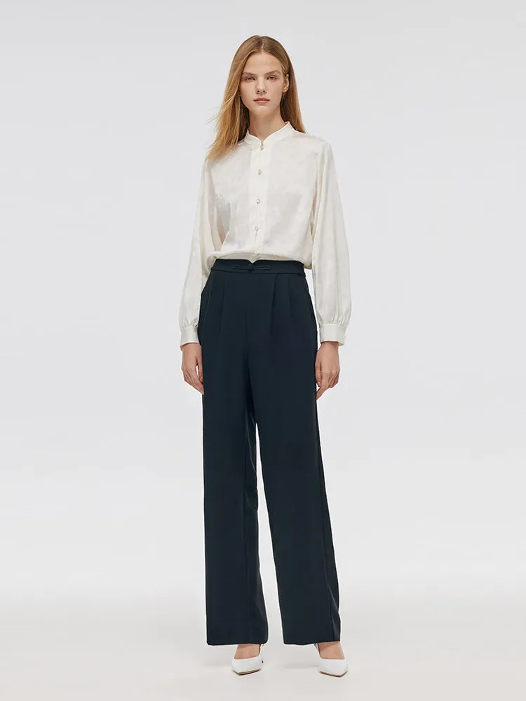 Acetate New Chinese-Style Full Length Women Pants sold by Goelia product image thumbnail 2