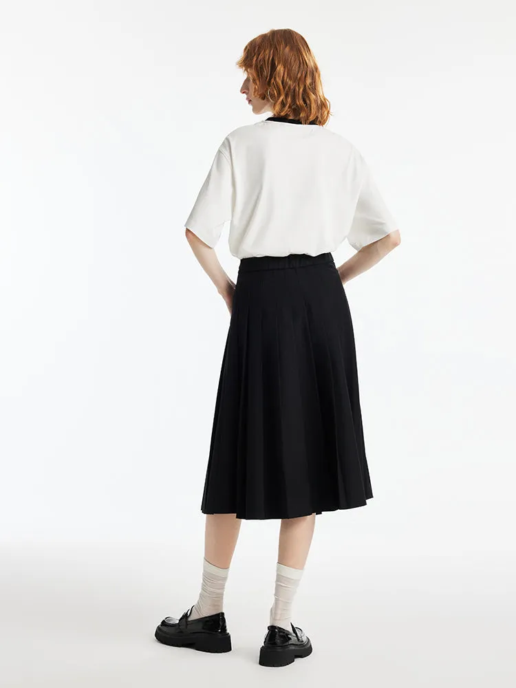 LOVE Letter Printed Contrast Trim Women T-shirt sold by Goelia product image thumbnail 5