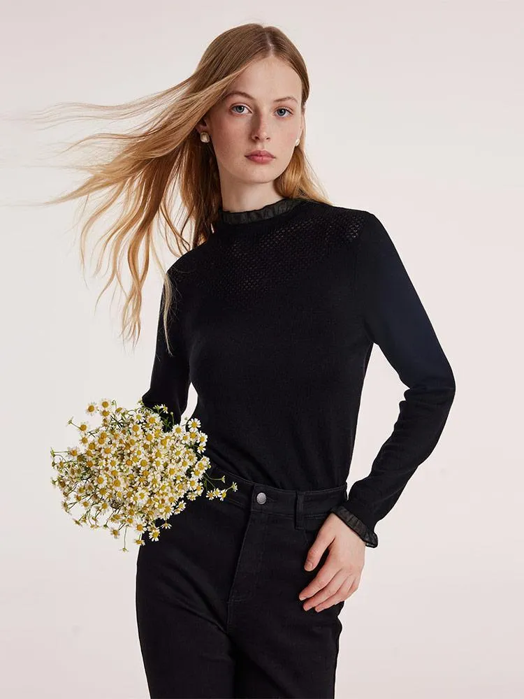 Machine Washable Wool Women Sweater sold by Goelia product image thumbnail 4