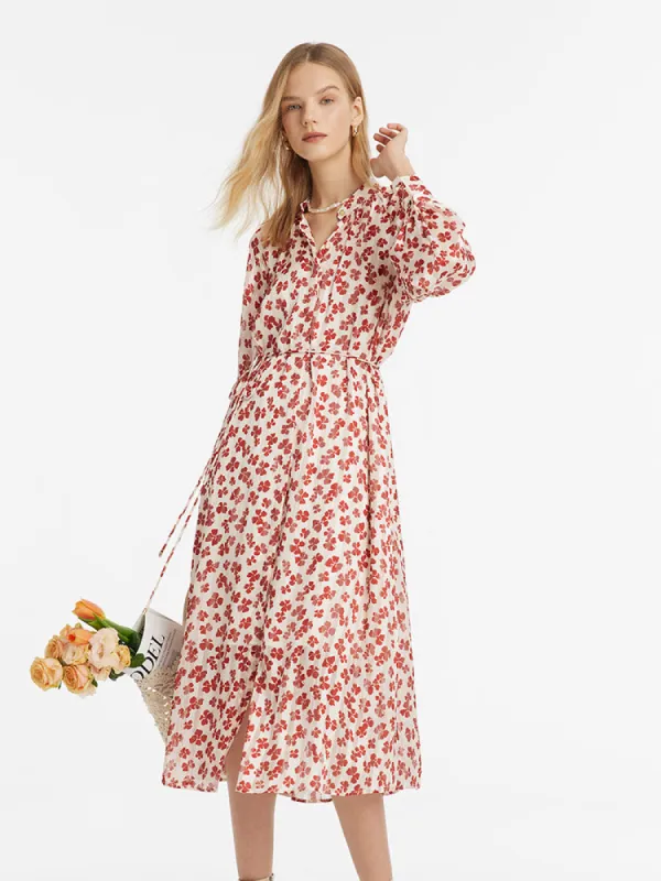 Bowknot Print Women Midi Dress sold by Goelia