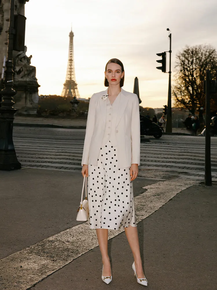 Worsted Wool One Button Women Blazer sold by Goelia product image thumbnail 4