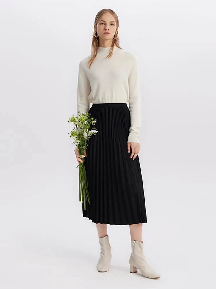 Mid-Length Pleated Half Women Skirt sold by Goelia product image thumbnail 2