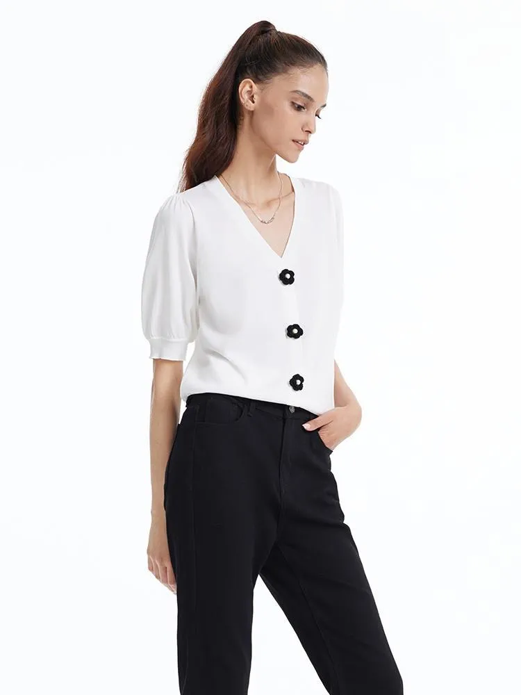 Tencel Mulberry Silk Women Knit Top sold by Goelia product image thumbnail 4