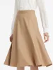 Worsted Wool A-Line Half Skirt sold by Goelia