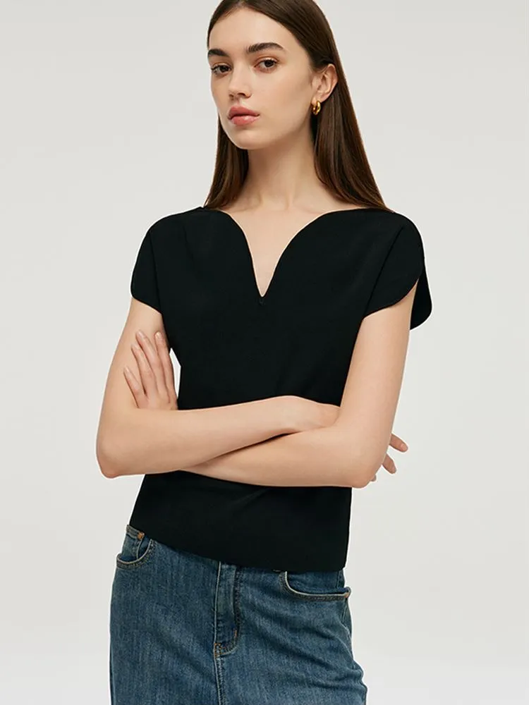 V-Neck Women Knit Top sold by Goelia product image thumbnail 5