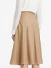 Worsted Wool A-Line Half Skirt sold by Goelia