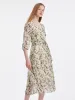 19 Momme Silk V-Neck Floral Midi Dress sold by Goelia
