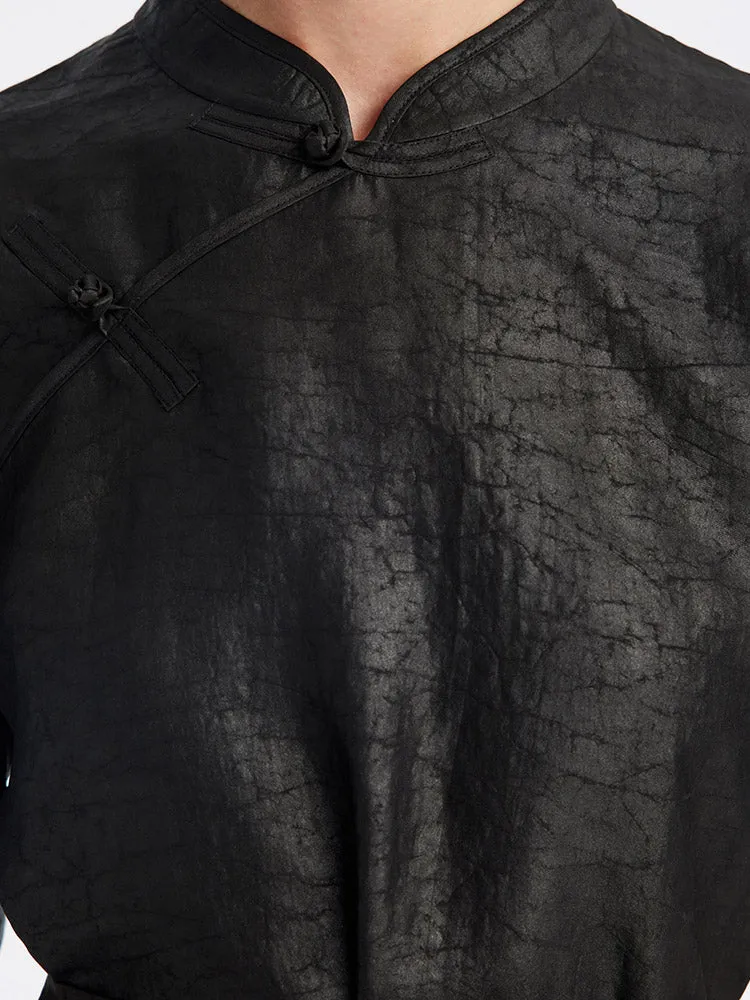 Xiang Yun Silk Mandarin Collar Cheongsam Qipao Mini Dress sold by Goelia product image thumbnail 5