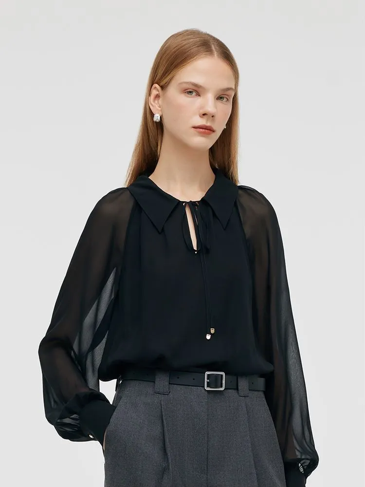 10 Momme Mulberry Silk Women Shirt sold by Goelia product image thumbnail 5
