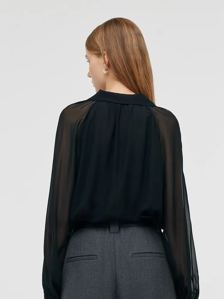 10 Momme Mulberry Silk Women Shirt sold by Goelia product image thumbnail 3