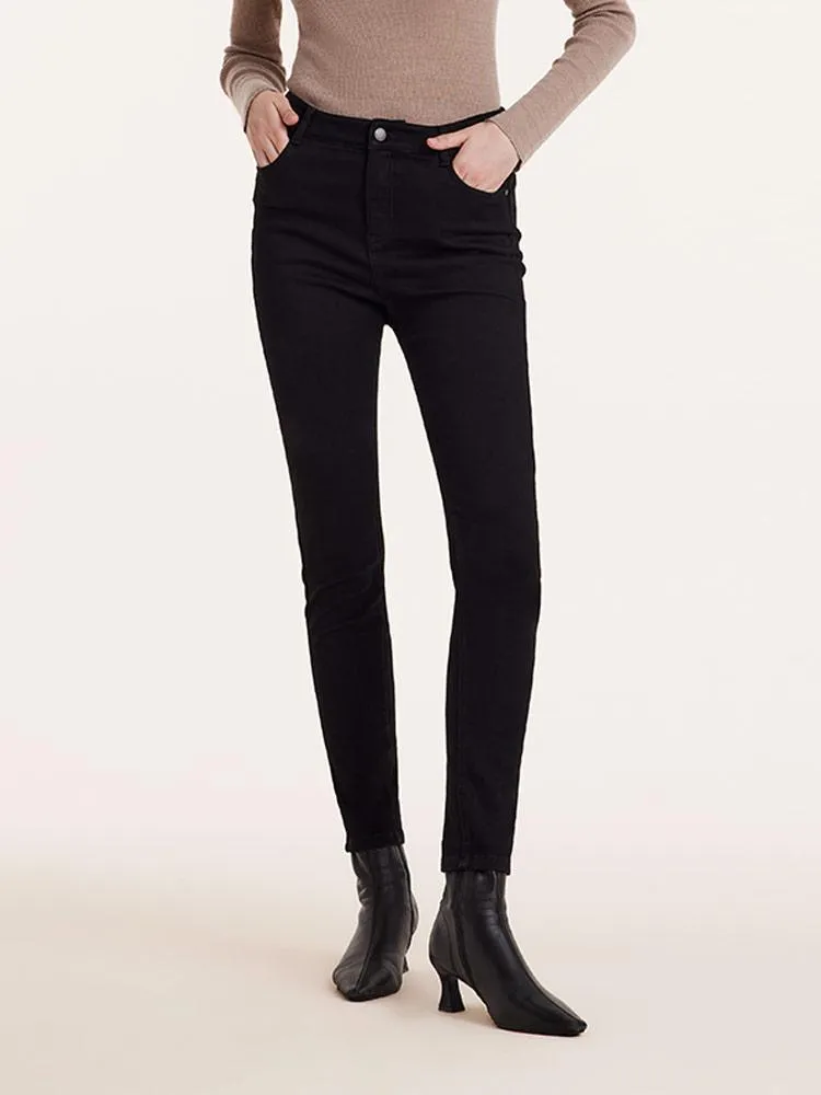 Black Denim Skinny Jeans sold by Goelia product image thumbnail 3