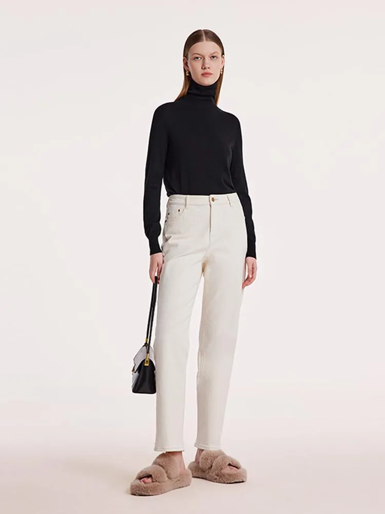 Machine Washable Wool Seamless Turtleneck Women Sweater sold by Goelia product image thumbnail 2