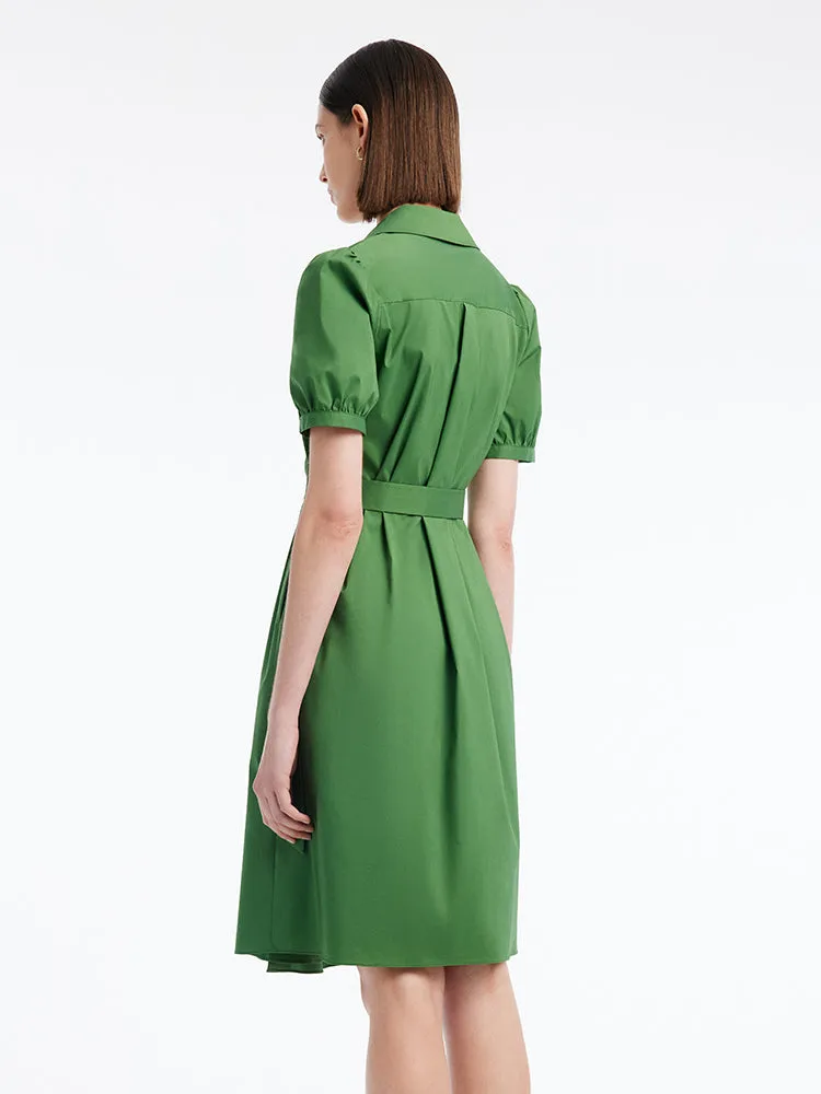 V-Neck Wrap-around Pleated Mini Dress sold by Goelia product image thumbnail 5