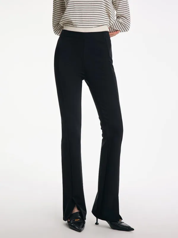 Front Slit Knitted Pants sold by Goelia