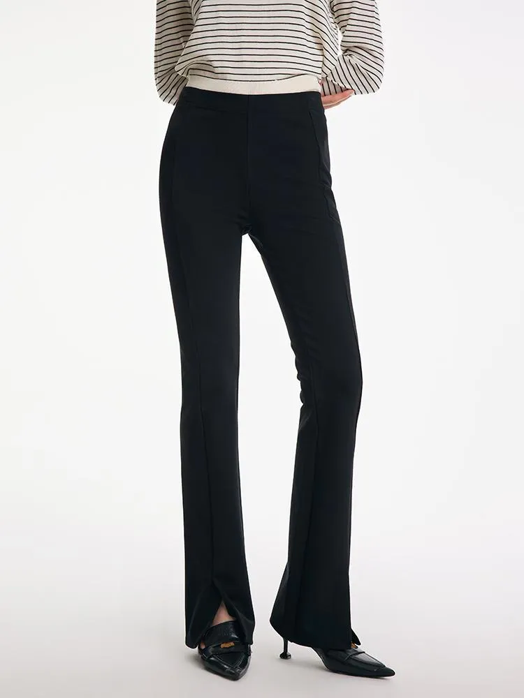 Front Slit Knitted Pants sold by Goelia