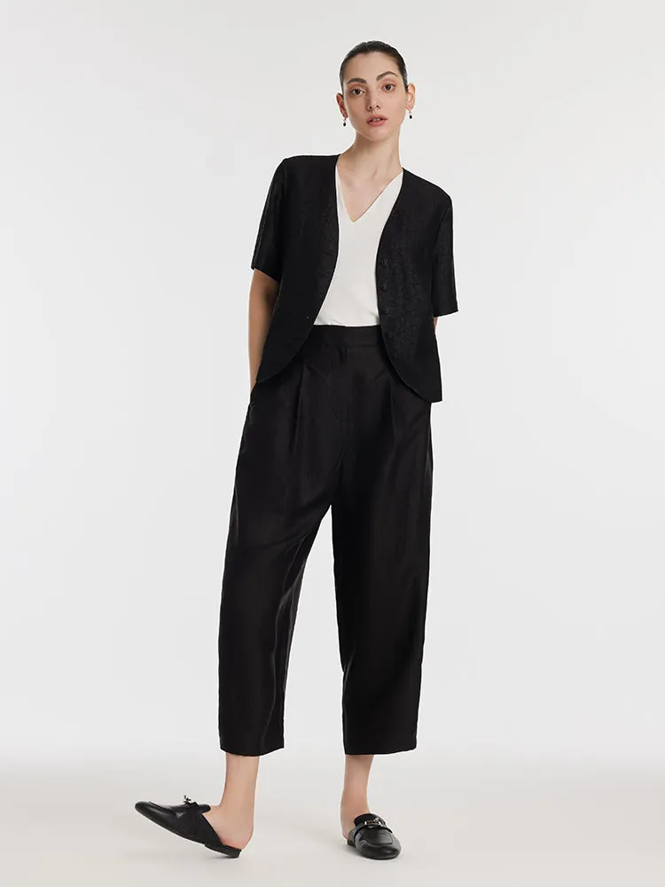 18 Momme Xiang Yun Silk Single-Breasted Women Jacket sold by Goelia product image thumbnail 3