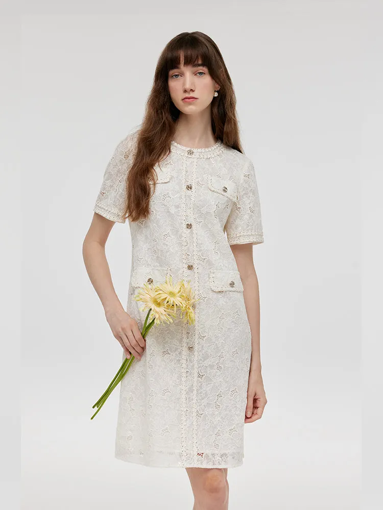 Lace Sequins Women Mini Dress sold by Goelia product image thumbnail 2