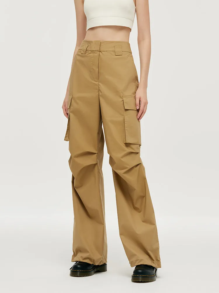 High-Waisted Ruched Women Cargo Pants sold by Goelia product image thumbnail 4