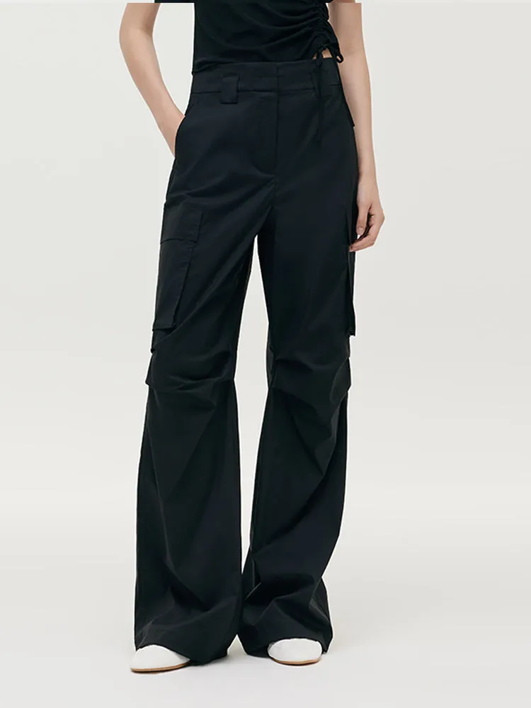 High-Waisted Ruched Women Cargo Pants sold by Goelia product image thumbnail 2