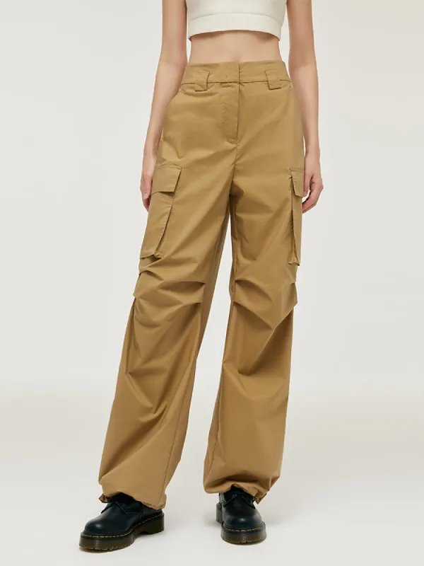 High-Waisted Ruched Women Cargo Pants sold by Goelia