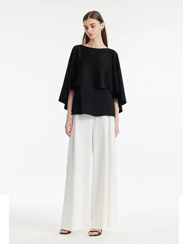 Triacetate Reversible Cape-Style Women Top sold by Goelia product image thumbnail 2