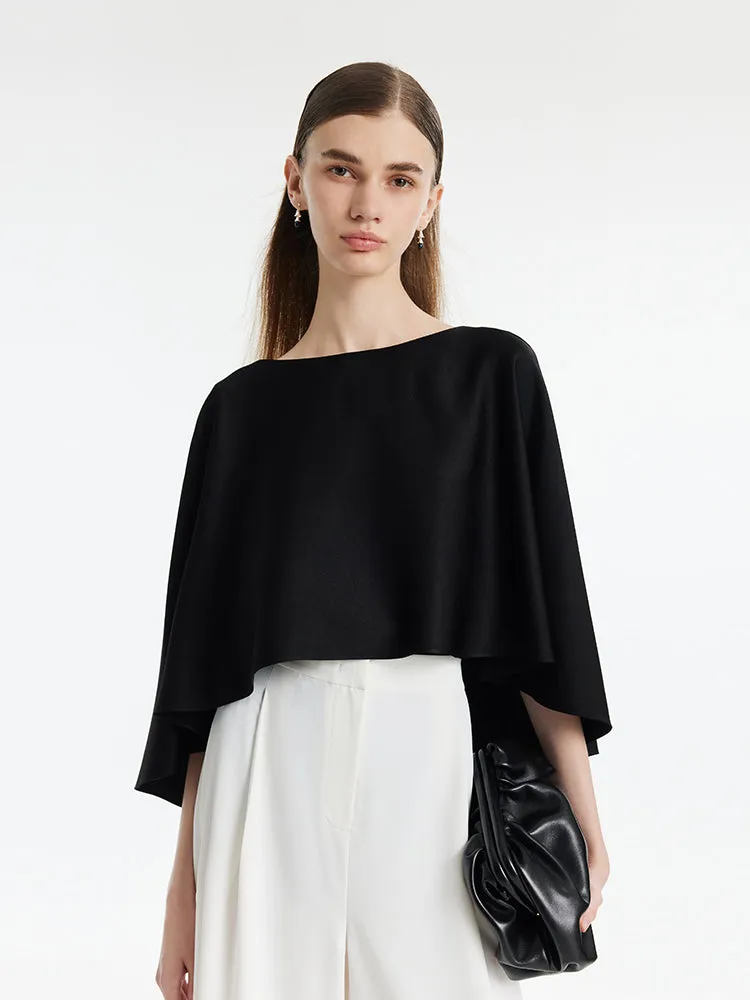 Triacetate Reversible Cape-Style Women Top sold by Goelia product image thumbnail 3