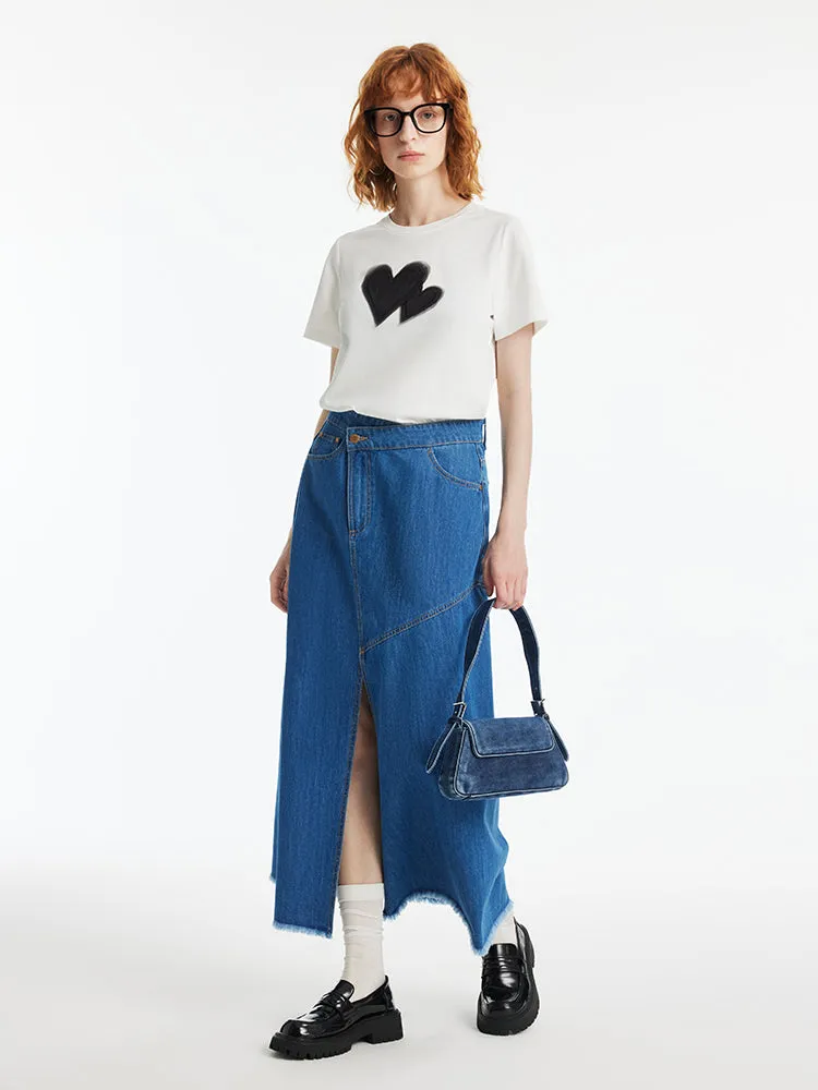 Heart Print Women T-Shirt sold by Goelia product image thumbnail 4
