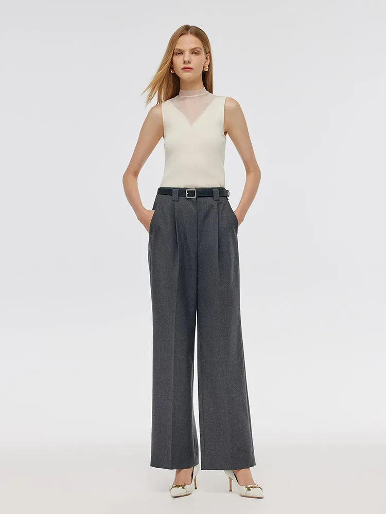 Patchwork Mock Neck Women Knitted Tank Top sold by Goelia product image thumbnail 2