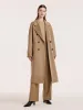 Pure Cashmere Double-Breasted Women Coat With Beret sold by Goelia