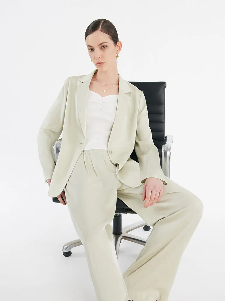 22 Momme Mulberry Silk One-Button Women Blazer With Belt sold by Goelia product image thumbnail 2