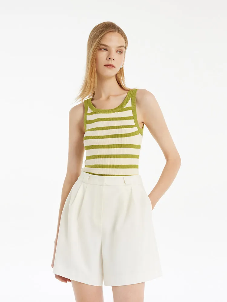 Striped Knitted Women Tank Top sold by Goelia product image thumbnail 3