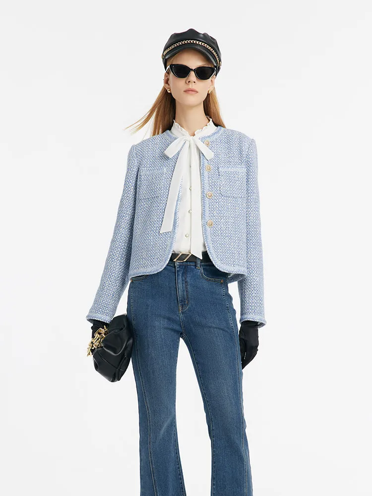 Single-Breasted Round Neck Women Jacket sold by Goelia product image thumbnail 5