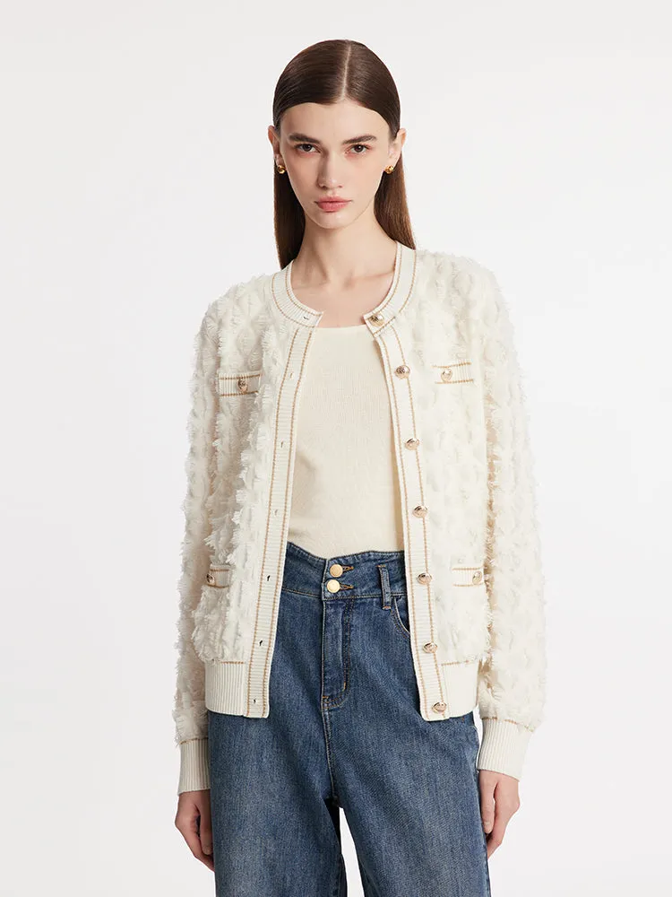 Pure Wool Knitted Women Cardigan sold by Goelia product image thumbnail 3