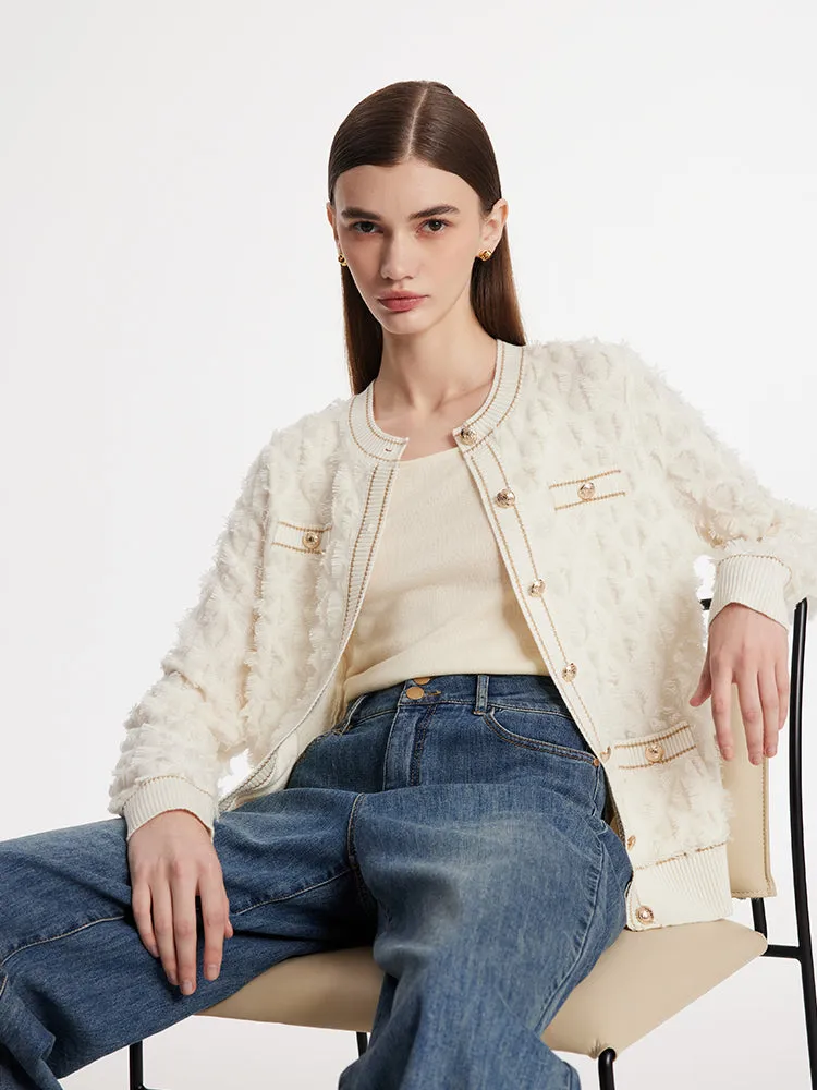 Pure Wool Knitted Women Cardigan sold by Goelia product image thumbnail 5