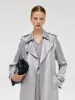 Acetate Women Trench Coat With Belt sold by Goelia